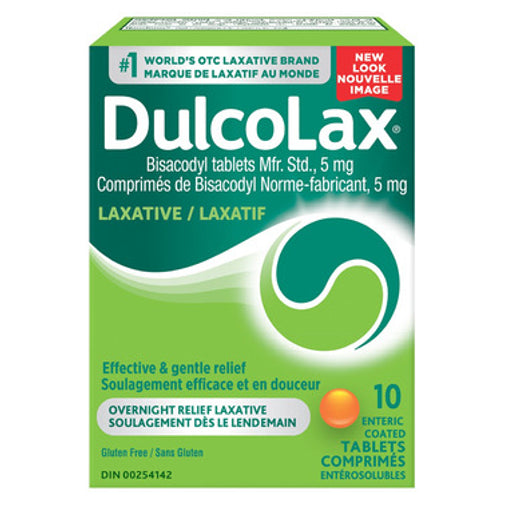 Dulcolax Laxative 5 mg, 10 Tablets