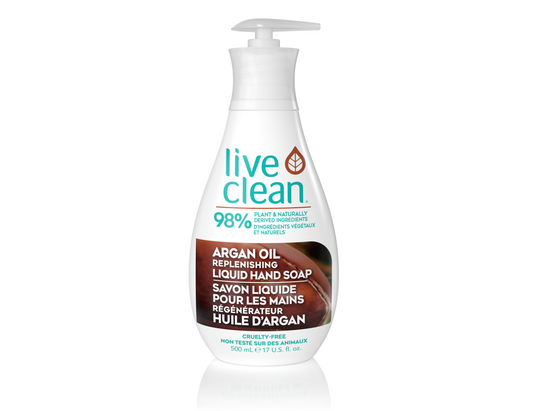 Live Clean Argan Oil Replenishing Liquid Soap, 500 mL