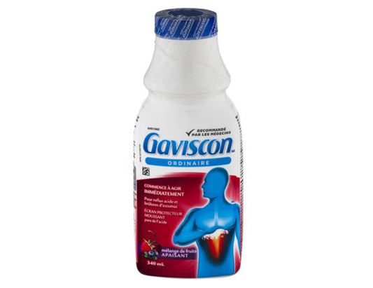 Gaviscon Regular Strength Soothing Liquid Fruit Blend, 340 mL