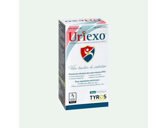 Uriexo Double Action UTI Prevention - 120 Vegicaps
