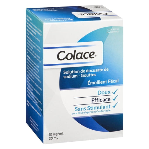 Colace Stool Softener Drops 10 mg - 30 mL product packaging
