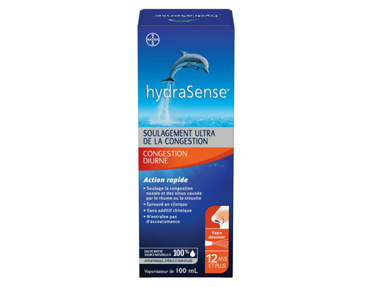 hydraSense Ultra Congestion Relief Nasal Spray - 100 mL product packaging