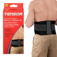 Tensor Adjustable Back Brace, Black/Grey - 1 Brace product packaging