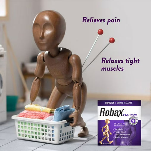 Robax Platinum Ibuprofen + Muscle Relaxant - 60 Caplets – Symington ...