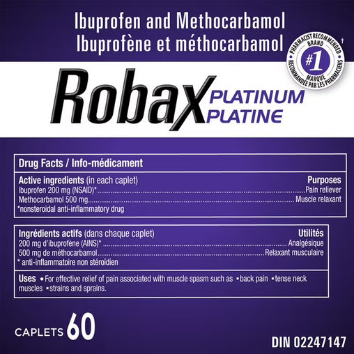 Robax Platinum 60 Caplets