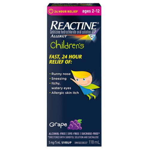 Reactine Children’s Allergy Liquid Grape, 118 mL