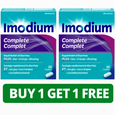Imodium Complete Antidiarrheal and Gas Relief - 20 Caplets (2-Pack, Total: 40 Caplets)