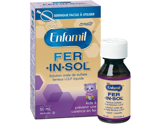 Enfamil FER-IN-SOL Liquid Ferrous Sulfate Oral Solution U.S.P., 50 mL