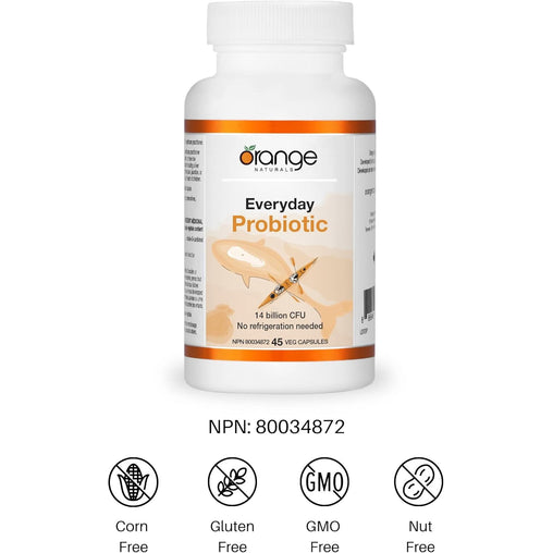 Orange Naturals Everyday Probiotic Capsules – 45 ct