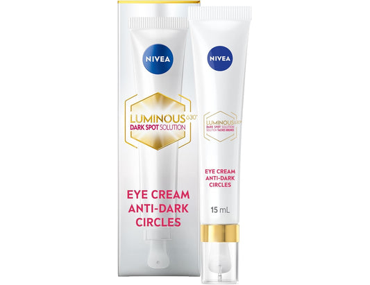 Nivea Luminous630 Dark Spot Solution Anti-Dark Circles Eye Cream, 15 mL