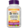 Webber Naturals Vitamin D3 1000 IU - 240 Softgels