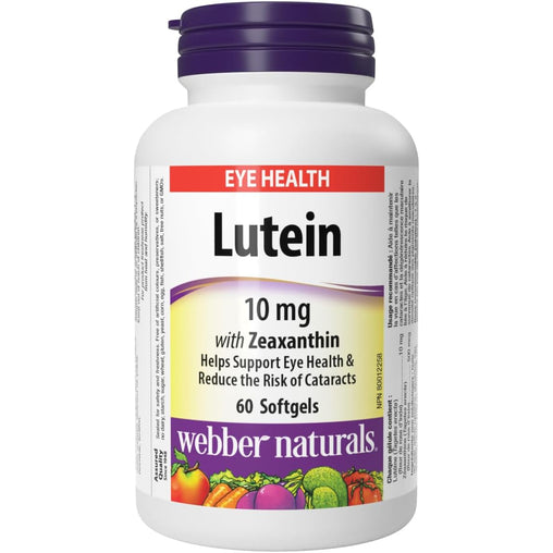 Webber Naturals Lutein 10mg - 60 Softgels