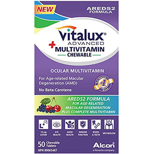 VITALUX Advanced Plus Ocular Multivitamin - 50 Chewable Tablets