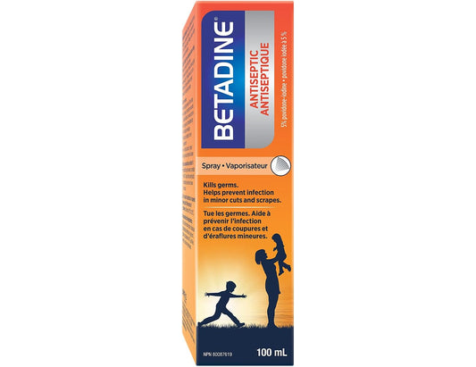 Betadine Antiseptic Spray, 100 mL
