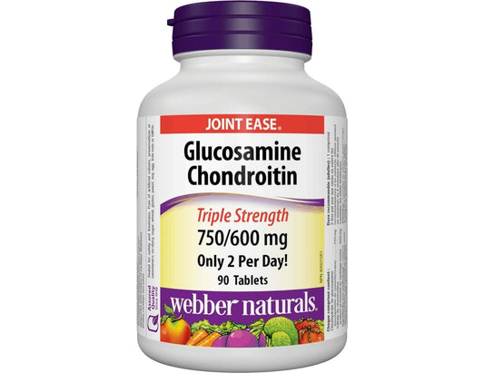 Webber Naturals Glucosamine & Chondroitin Twice Daily Tablets 1350mg - 90 Count