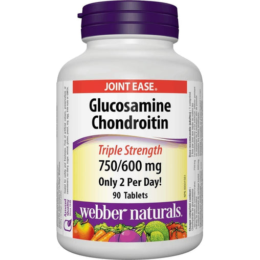 Webber Naturals Glucosamine & Chondroitin Twice Daily Tablets 1350mg - 90 Count