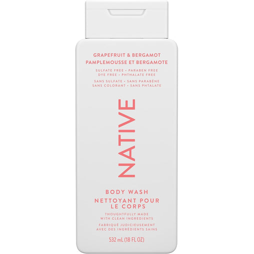 Native Grapefruit & Bergamot Body Wash - 532 mL