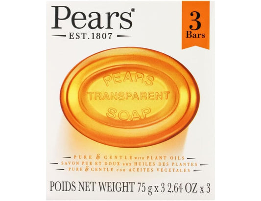 Pears Transparent Soap with Plant Oils – 3 Bars