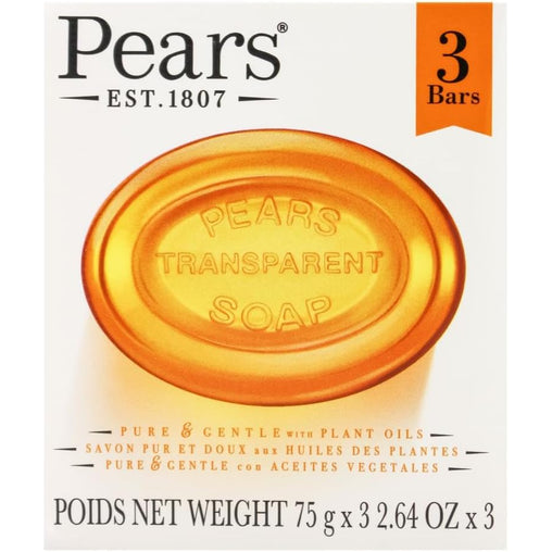 Pears Transparent Soap with Plant Oils – 3 Bars