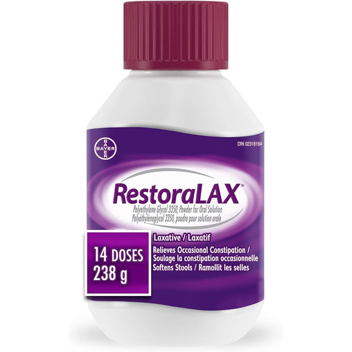 RestoraLAX Polyethylene Glycol 3350 Powder 238 g - 14 Doses