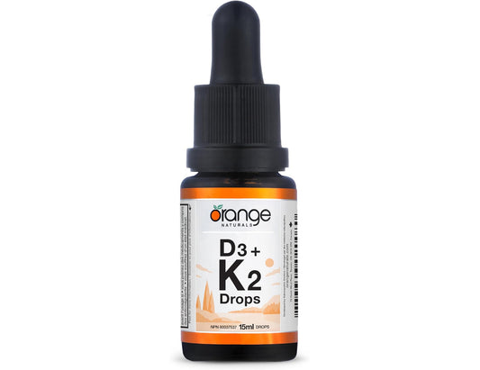 Orange Naturals D3+K2 Drops 250IU/30mcg  - 15 mL