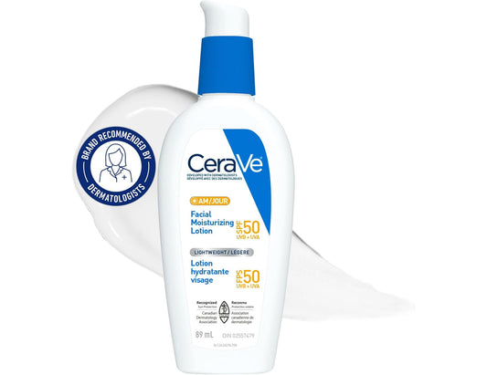 CeraVe AM Face Moisturizing Lotion, SPF 50 - 89 mL