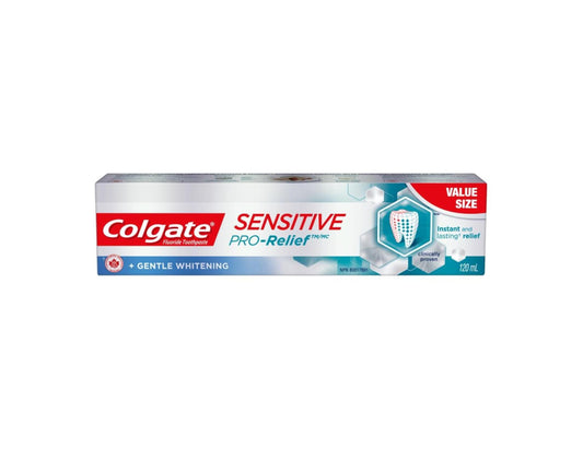 Colgate Sensitive Pro-Relief Whitening Toothpaste - 120 mL product packaging