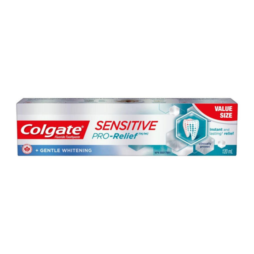 Colgate Sensitive Pro-Relief Whitening Toothpaste - 120 mL product packaging