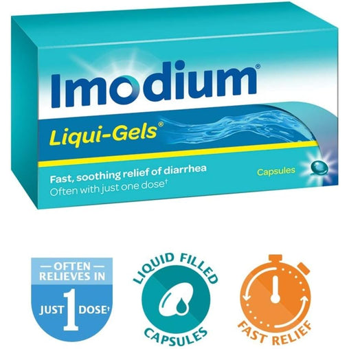 Imodium Liqui-Gels 2mg - 24 Capsules