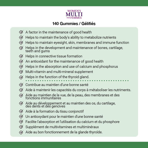 Nature's Bounty Women's Multivitamin Mixed Berry Gummies, 140 ct