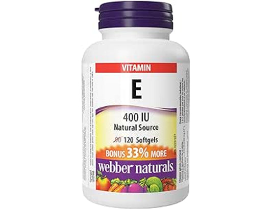 Webber Naturals Vitamin E 400 IU Softgels - 120