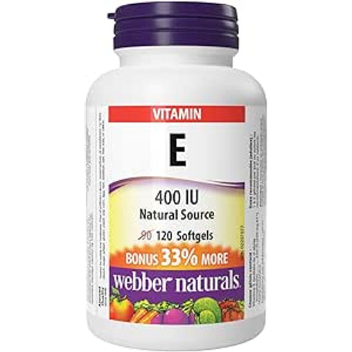 Webber Naturals Vitamin E 400 IU Softgels - 120