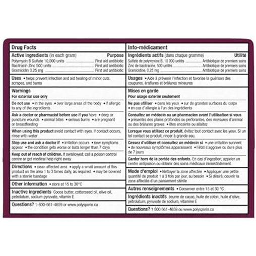 Polysporin Triple Antibiotic Ointment Heal-Fast Formula, 30 g