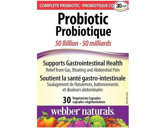 Webber Naturals Probiotic 50 Billion - 30 Capsules