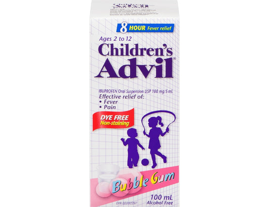 Advil Children’s Bubble Gum Flavored Ibuprofen Suspension - 100ml