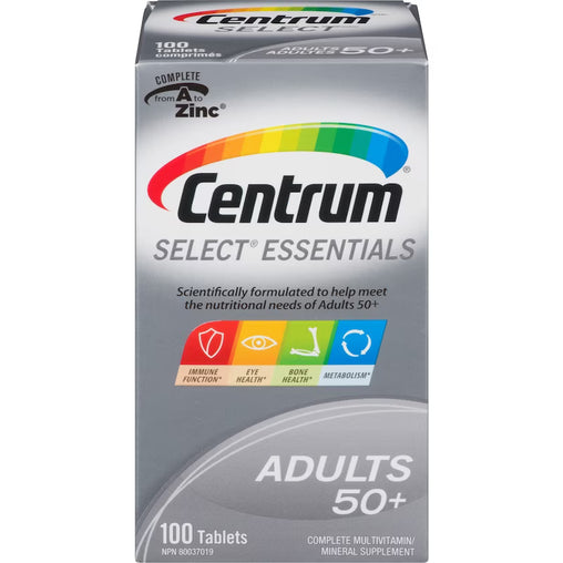 Centrum Select 50+ Multivitamin – 100 Tablets