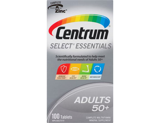Centrum Select 50+ Multivitamin – 100 Tablets