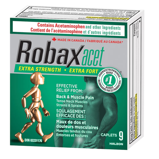 Robaxacet Extra Strength Muscle Relaxant and Pain Reliever, 400 mg/500 mg - 9 Caplets product use and application information