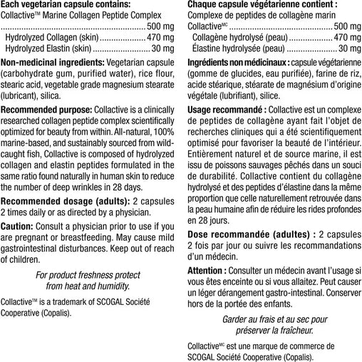 Webber Naturals Marine Collagen30 Bioelastin Peptides Capsules - 120 Count