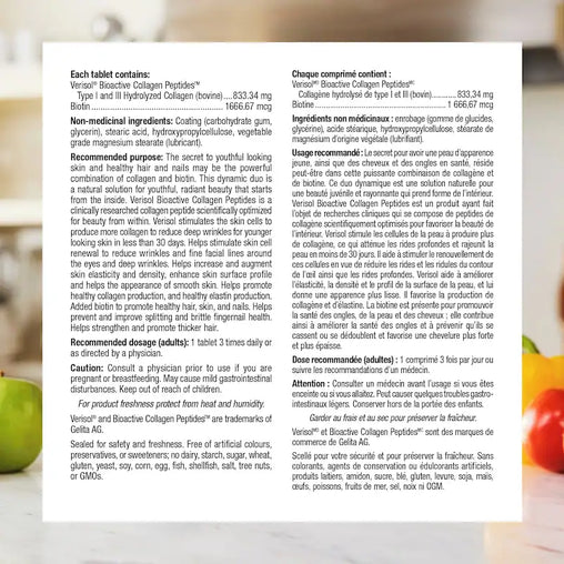 Webber Naturals Collagen30 with Bioactive Collagen Peptides Tablets - 120 Count