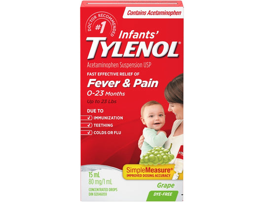 Tylenol Infant Fever & Pain Relief Drops - 24 ml