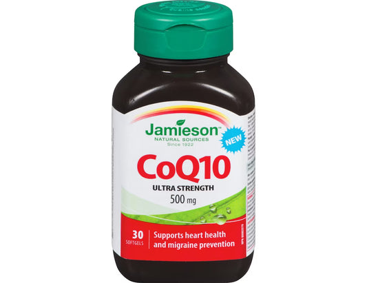 Jamieson CoQ10 100mg Softgels – 60 Count