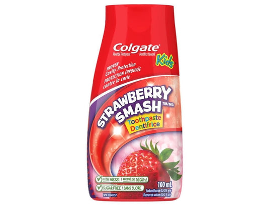 Colgate Kids 2-in-1 Strawberry Smash Toothpaste & Mouthwash - 100 mL product image