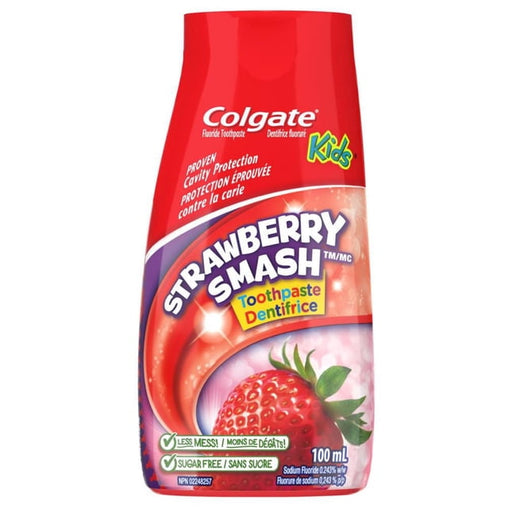 Colgate Kids 2-in-1 Strawberry Smash Toothpaste & Mouthwash - 100 mL product image