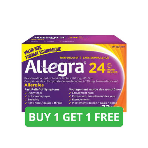 Allegra 24 Hour 120mg Tablets - 72 Count