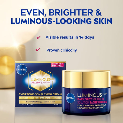 Nivea Luminous630 Dark Spot Solution Even Tone Cream, 50 mL