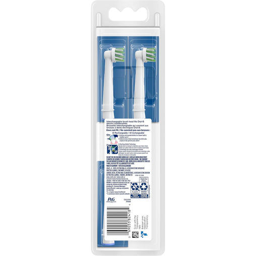Oral-B Precision Clean Electric Toothbrush Replacement Brush Heads Refill, White - 3 Pack