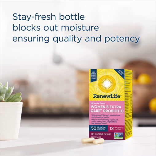 Renew Life Ultimate Flora Women's Extra Care Probiotic 50 Billion – 30 Capsules