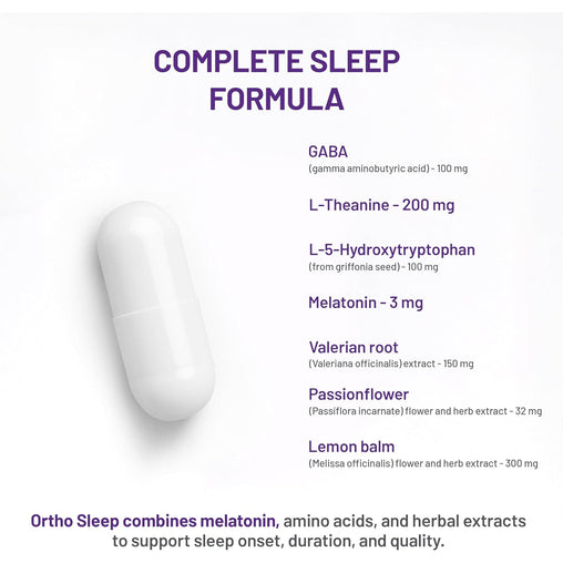 AOR Ortho Sleep 443 mg – 120 Capsules (2-Pack, Total: 240 Capsules)