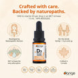 Orange Naturals Vitamin D3 Drops 1000IU  -  15ml
